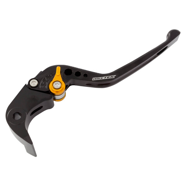 biketek Biketek adjustable cnc brake lever long  - black / gold adjuster - #b46